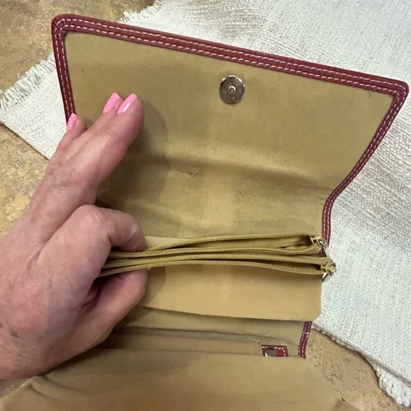 Vintage Fossil Red Leather Travel Jewelry Organizer - Picture 12 of 12